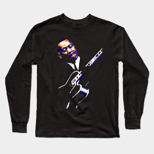 Wes Montgomery Long Sleeve T-Shirt by Wijaya6661